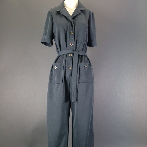 ❗️SOLD❗️70s Sears Black Jumpsuit - Picture 2 of 16